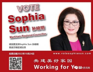 孙晓明Sophia Sun宣布竞选约克区域议员