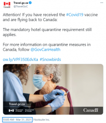 加拿大联邦政府:入境强制隔离限制“不