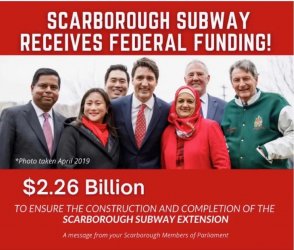 联邦政府宣布投资22.6亿元完成士嘉堡地铁延长线