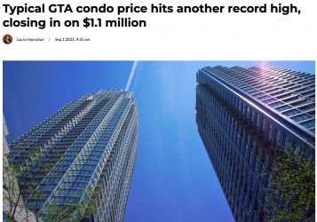 <b>大多区新建Condo基准价突破百万加元!大多区租屋均价重返2000元</b>